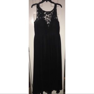 Aidan Maddox Long Formal Dress Black
